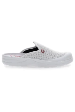 Ciabatte in Vera Pelle Bianche Mr Chef 653