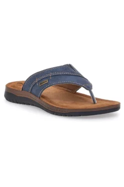 Ciabatte Jeans Infradito Con Sottopiede In Pelle Inblu 14 ID