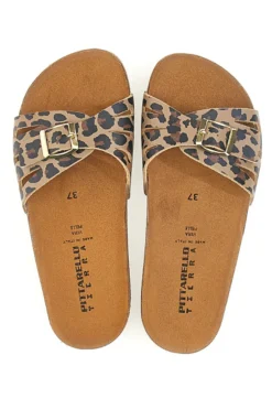 Ciabatte Leopardate Made in Italy PITTARELLO TIERRA 335A021SR