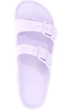 Ciabatte Lilla Con Doppia Fibbia 2T2L 2039