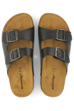 Ciabatte Marroni con Doppia Fibbia Superga S31C371