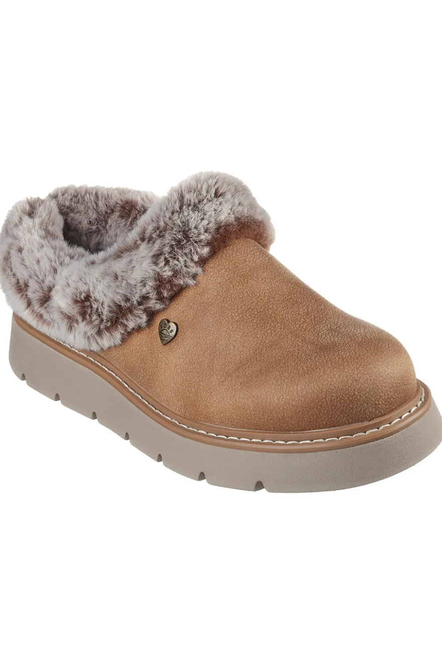 Ciabatte marroni imbottite SKECHERS KEEPSAKES LITE COZY BLEND