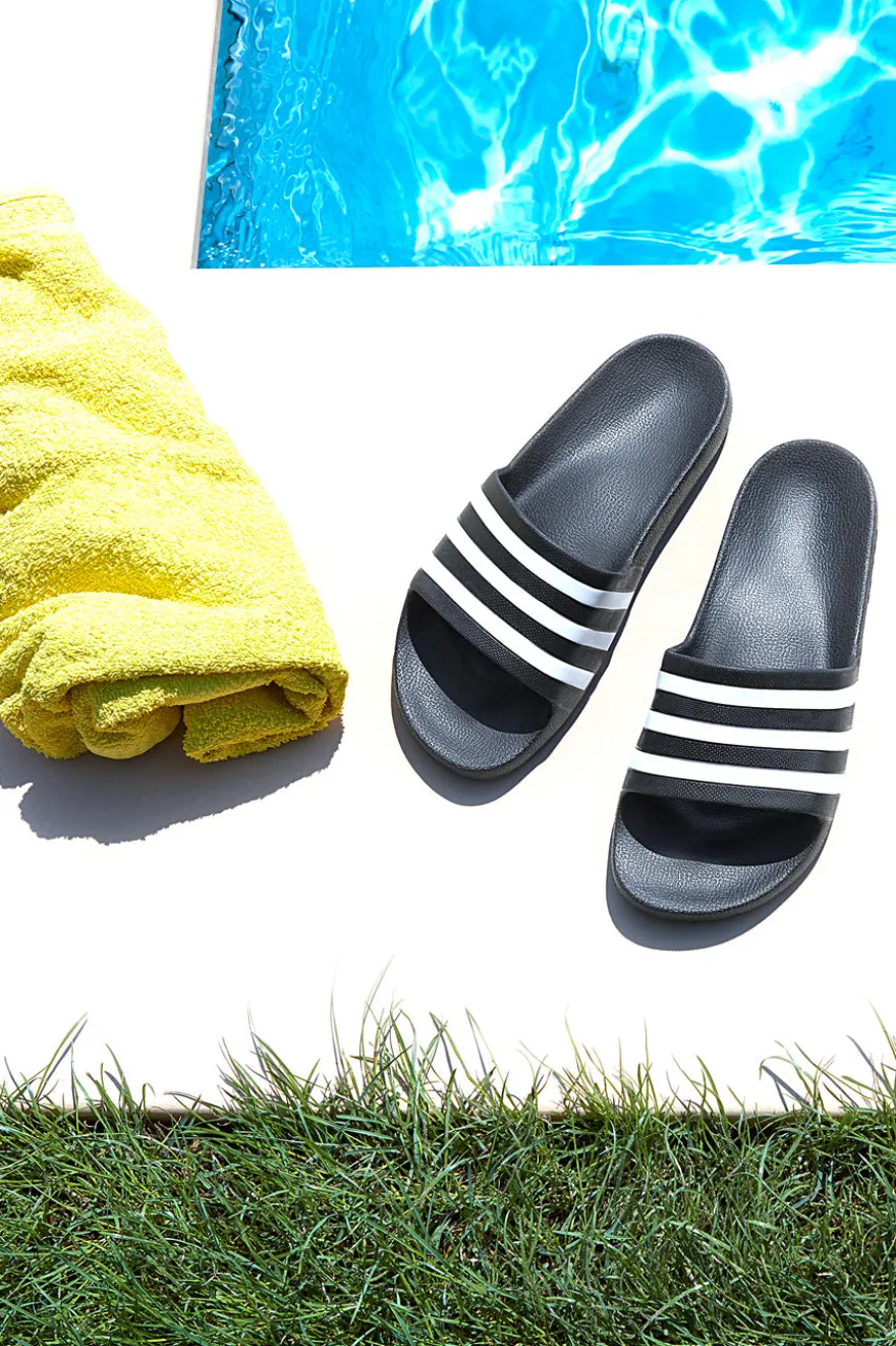 Ciabatte Nere Con Dettagli Bianchi Adidas Adilette Aqua
