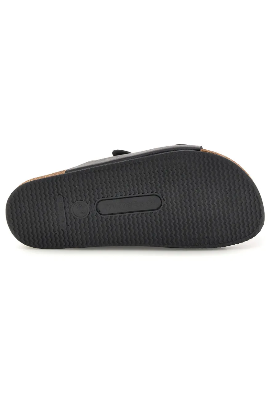 Ciabatte nere con doppia fibbia Pittarello tierra 335A038SR