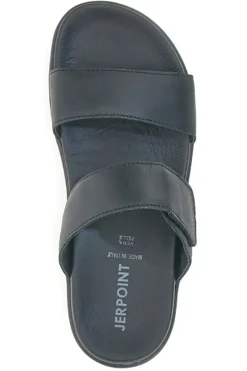 Ciabatte Nere con Fascia Regolabile Jerpoint 9106