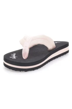 Ciabatte nere con fascia rosa Australian AU24W409