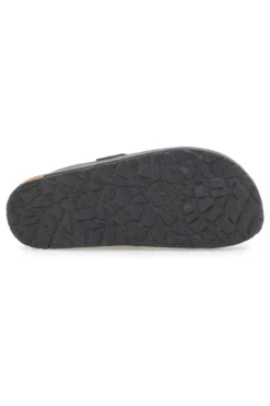 Ciabatte nere con fibbia in vera pelle Pittarello Tierra 335A013PR