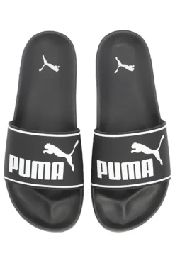 Ciabatte nere con logo bianco Puma Leadcat 2.0