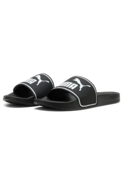 Ciabatte nere con logo bianco e fascia imbottita Puma Leadcat 2.0