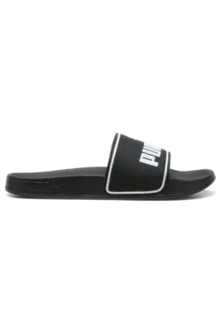 Ciabatte nere con logo bianco e fascia imbottita Puma Leadcat 2.0
