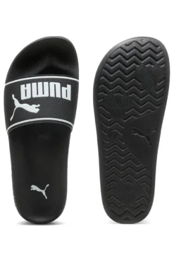 Ciabatte nere con logo bianco e fascia imbottita Puma Leadcat 2.0