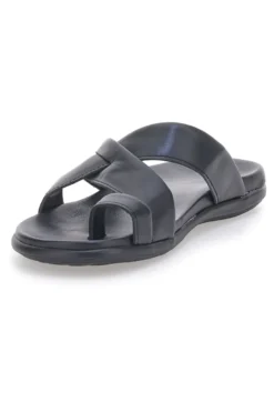 Ciabatte Nere da uomo con doppia fascia e fibbia Jerpoint 81025