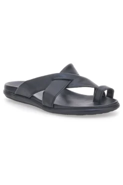 Ciabatte Nere da uomo con doppia fascia e fibbia Jerpoint 81025