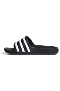 Ciabatte nere e bianche con strisce Adidas Adilette Aqua K