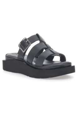 Ciabatte Nere In Pelle Made in Italy Pittarello Rock 5827
