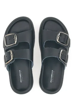 Ciabatte Nere In Vera Pelle Pittarello Capsule 27154