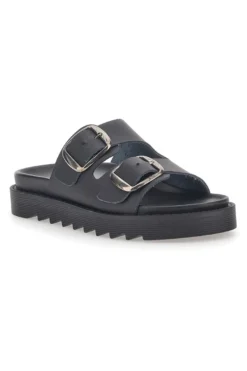 Ciabatte Nere In Vera Pelle Pittarello Capsule 27154