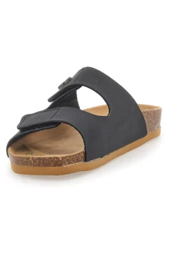 Ciabatte Nere Made In Italy Con Sottopiede In Vera Pelle Bio Up 26411