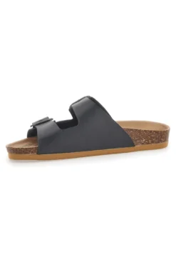 Ciabatte Nere Made In Italy Con Cinturini Regolabili Bio Up 25403
