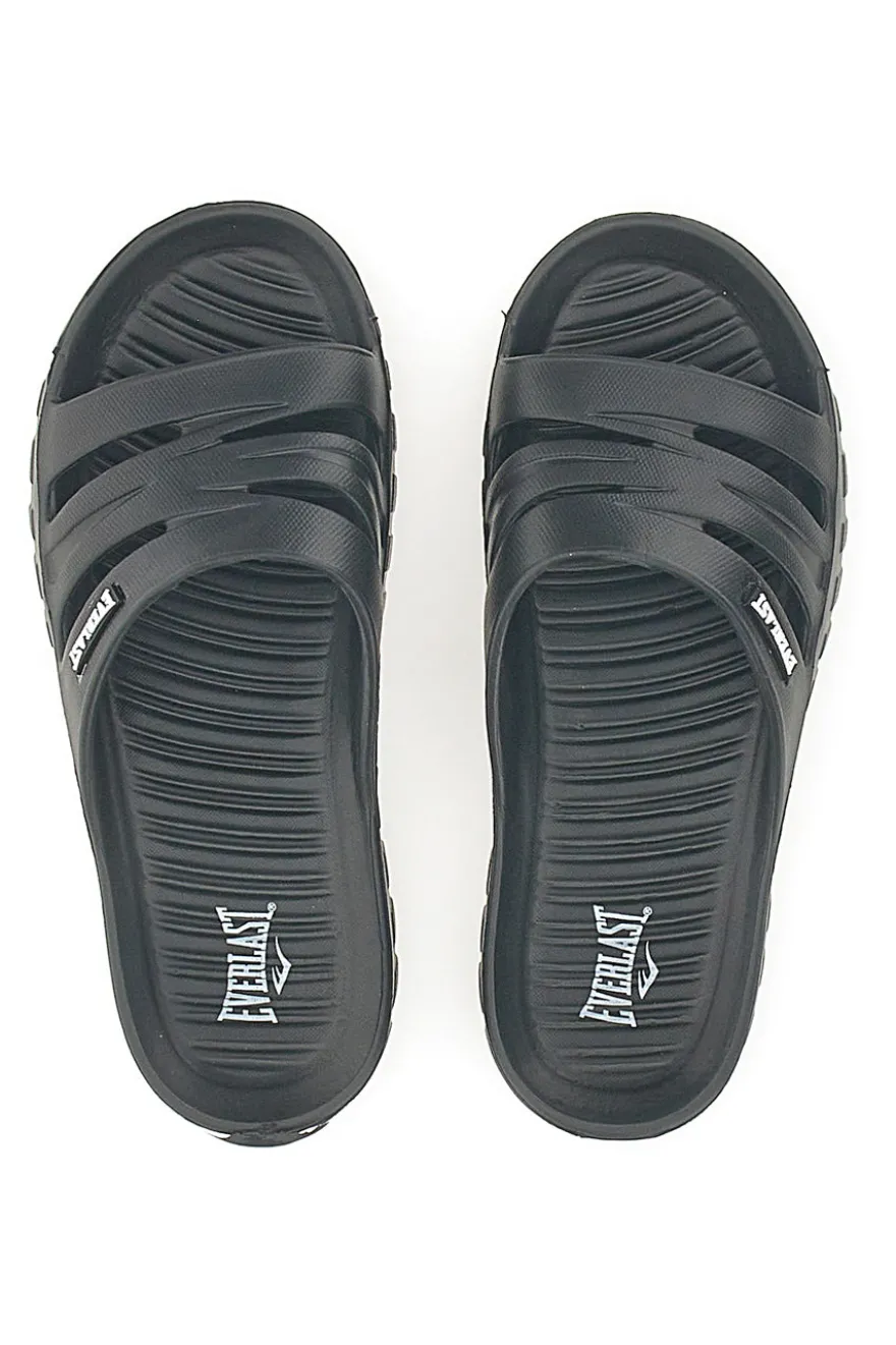 Ciabatte nere monoscocca con logo EVERLAST 2T2L 1851