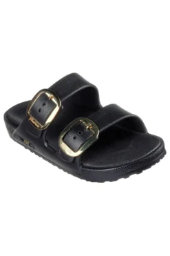 Ciabatte Nere Skechers Foamies: Arch Fit Cali Breeze Gold Star