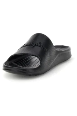 Ciabatte nero con fascia logata Champion Cabana Box Slide