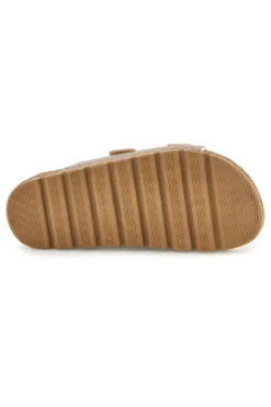 Ciabatte oro animalier con sottopiede in vera pelle Pittarello Bio 335P20630SR