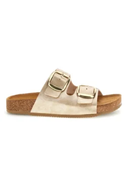 Ciabatte oro sottopiede in vera pelle Pittarello tierra 335A20630SR
