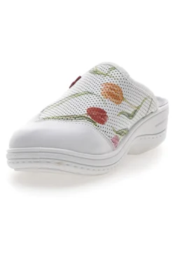 Ciabatte Professionali Bianche in Vera Pelle Mrs Chef 5533