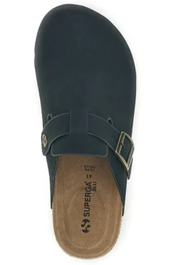 Ciabatte Sabot nere con fibbia regolabile Superga S11U700
