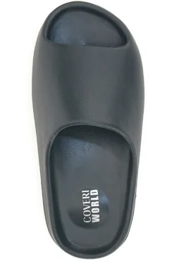 Ciabatte Slide in Gomma Nere Coveri World 46
