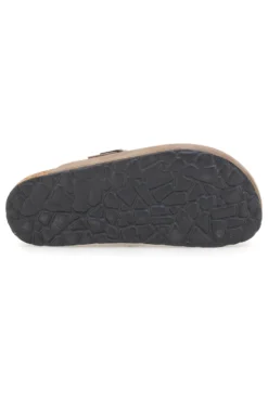 Ciabatte taupe con fibbia in vera pelle Pittarello Tierra 335A013PR
