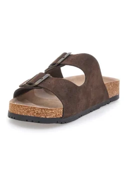 Ciabatte testa di moro doppia fibbia suola antiscivolo Pittarello Green Walk vegan 335CF038S