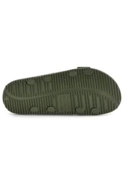 Ciabatte verde militare con doppia fibbia 2t2l 72593