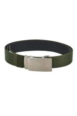 Cintura Verde Militare in Tessuto con Fibbia Automatica Indigeno Metropolitano PITTF63-A