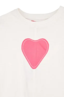 Completo t-shirt + gonna bianco e nero in cotone Pitt kids Pt-b-t-9051