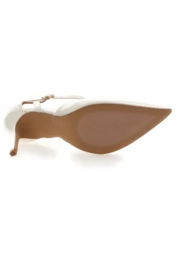 Décolleté avorio effetto vernice con tacco Mon dieu 1926Q266