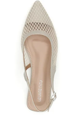 Décolleté beige con cinturino posteriore Le havre XQJ52012