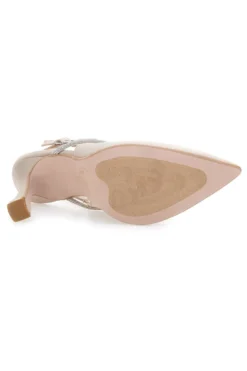Décolleté Beige Slingback con Strass PITTARELLO 100