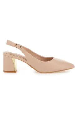 Décolleté Beige slingback tacco medio Mon dieu DQ50233