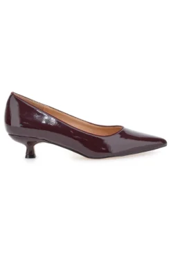 Décolleté bordeaux in vernice con tacco basso Mon Dieu 9904H18