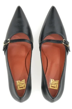 Décolleté Nere A Punta Con Tacco Basso Pittarello Elite 6070