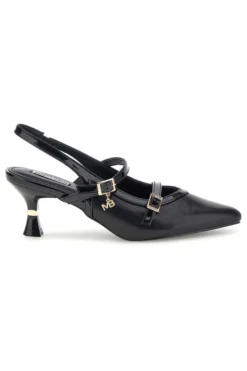 Décolleté nere con cinturini e tacco sagomato Burani 51852c1211
