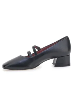 Décolleté nere con cinturini e tacco basso Pittarello glam 6685