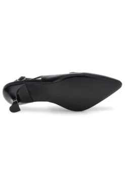 Décolleté nere con cinturino slingback e morsetto decorativo Mariella Burani 51101C1563