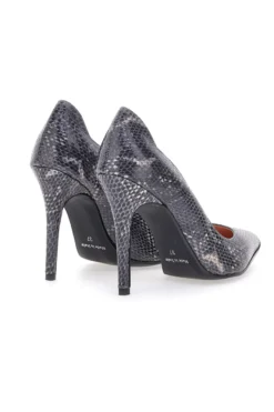 Décolleté nere effetto pitonato con tacco alto Pittarello Love 3478
