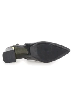 Décolleté Nero slingback tacco medio Mon dieu DQ50233