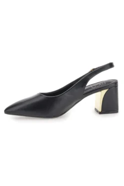 Décolleté Nero slingback tacco medio Mon dieu DQ50233