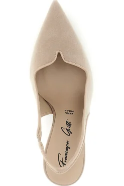 Décolleté nude con cinturino slingback Lavorazione artigianale Made in Italy Francesca gritti P0701