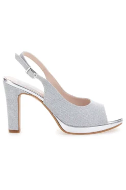 Décolleté Open-Toe Argento Pittarello Love 4477
